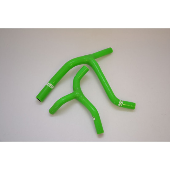 Kit de durites radiateur IROD Vert Kawasaki 450 KXF 2006-2008 connexion Y