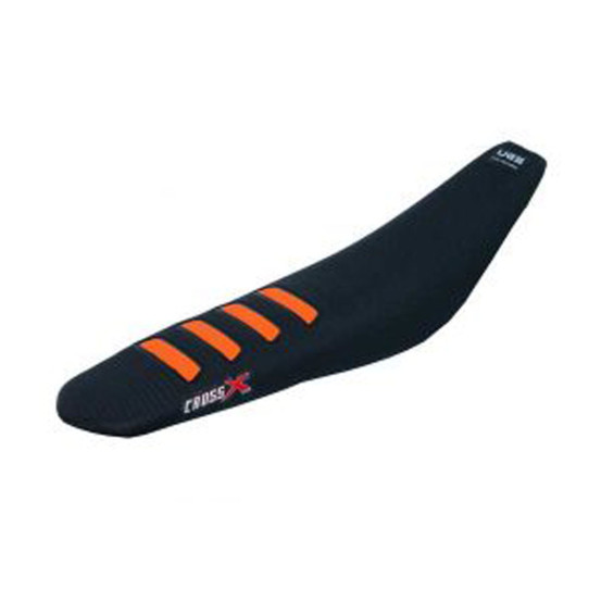 Housse de selle CrossX UGS WAVE KTM SXF 2011-2015 EXC-F 2012-2016 noir-orange