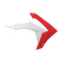 Ouies de radiateur - Blanc Rouge - RACETECH Honda 250 CRF R 2014-2017 450 CRF R 2013-2016