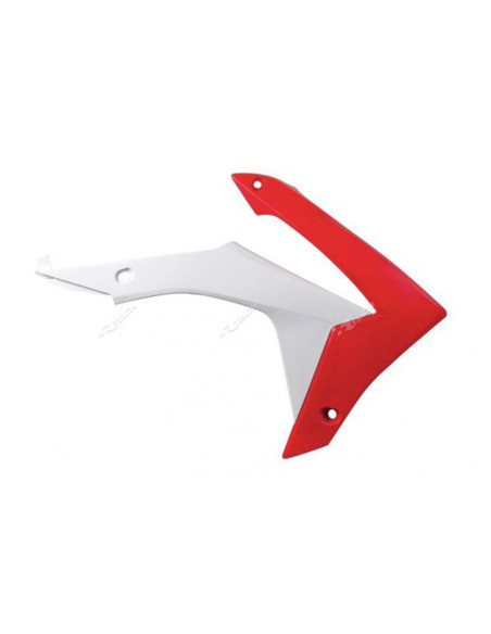 Ouies de radiateur - Blanc Rouge - RACETECH Honda 250 CRF R 2014-2017 450 CRF R 2013-2016