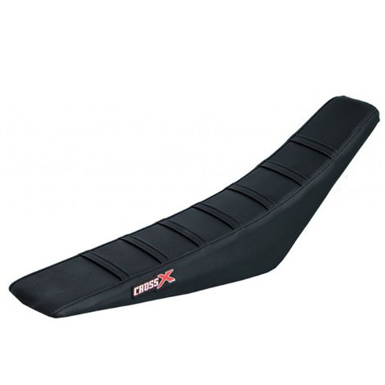 Housse de selle CrossX avec bandes SHERCO SE-R/SEF-R 2012-2016 Noir-Noir-Noir