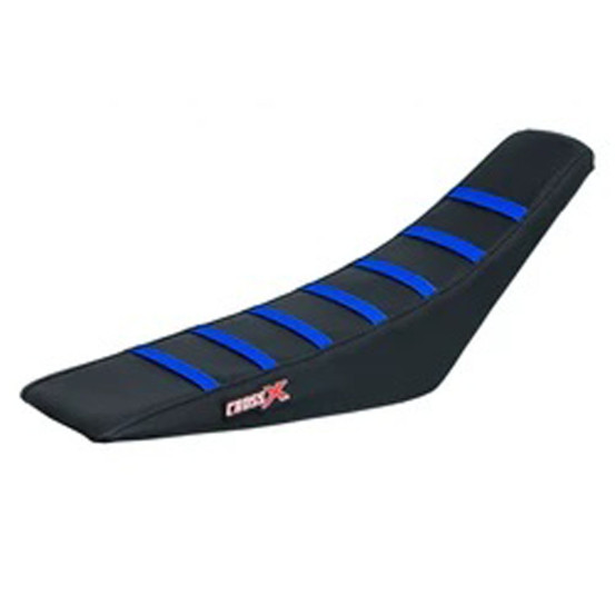 Housse de selle CrossX avec bandes SHERCO SE-R/SEF-R 2012-2016 Noir-Noir-Bleu