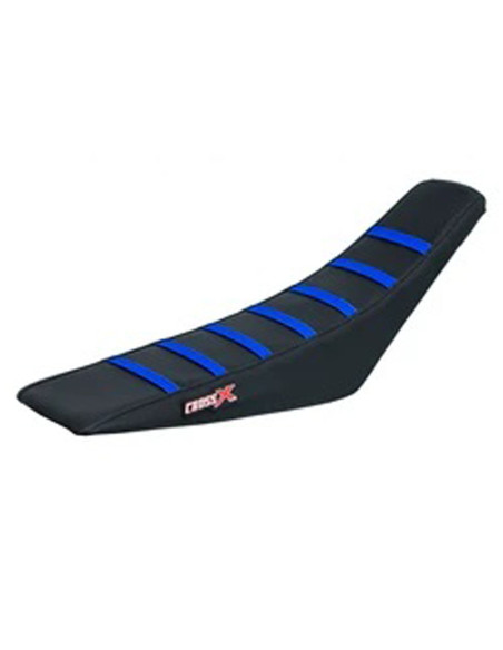 Housse de selle CrossX avec bandes SHERCO SE-R/SEF-R 2012-2016 Noir-Noir-Bleu