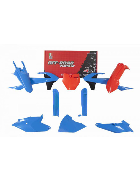 Kit plastiques complet - Bleu Orange - RACETECH KTM 85 SX 2018-2021