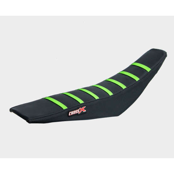 Housse de selle CrossX Racing avec bandes Kawasaki 450 KX 2019 Noir-Vert