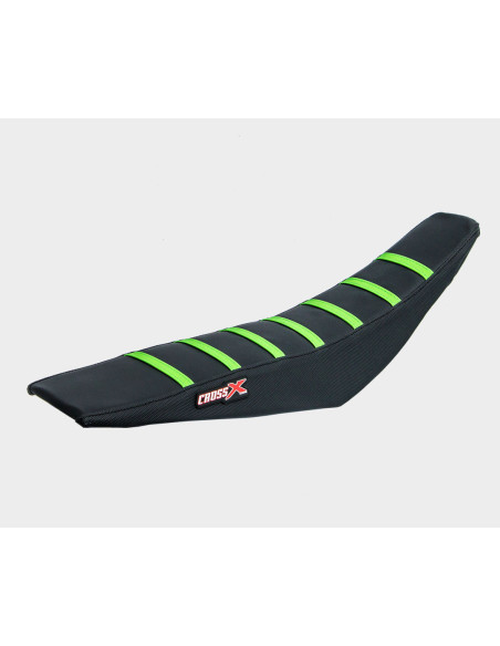 Housse de selle CrossX Racing avec bandes Kawasaki 450 KX 2019 Noir-Vert