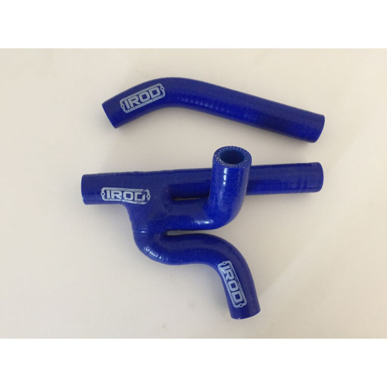 Kit de durites radiateur IROD Bleu KTM 125 EXC 2008-2016 Husqvarna 125 TE 2014-2016 à utiliser sans thermostat