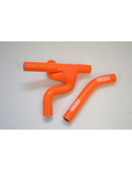 Kit de durites radiateur IROD Orange KTM 125 EXC 2008-2016 Husqvarna 125 TE 2014-2016 à utiliser sans thermostat