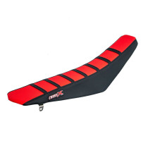 Housse de selle CrossX Racing avec bandes Honda 450 CRF-R 2017-2018 250 CRF-R 2018 Rouge-Noir