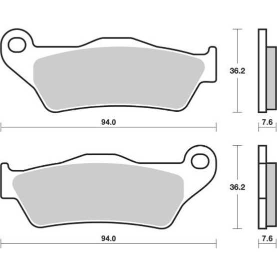Plaquette de frein BREMBO 07BB0435 organique Route/Cross