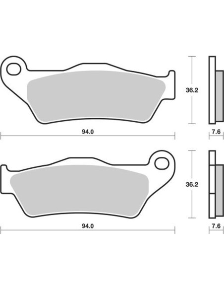 Plaquette de frein BREMBO 07BB0435 organique Route/Cross