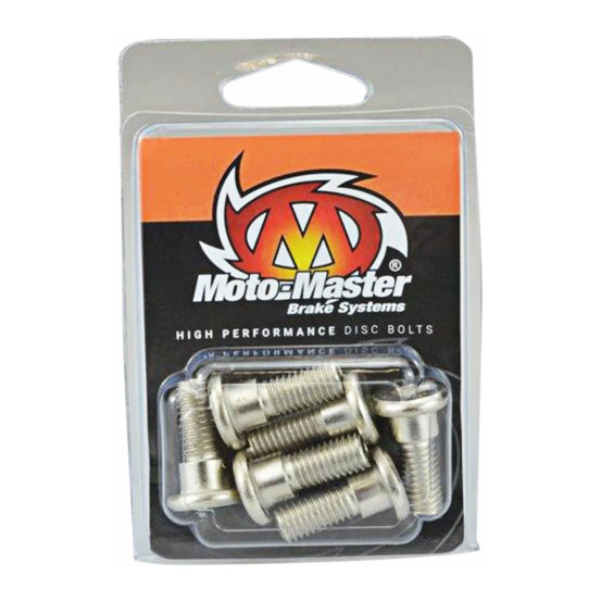 Kit 6 vis disque de frein arrière Moto Master M8x22 Honda 125/250/500 CR 250/600/650 XR