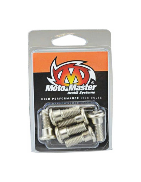 Kit 6 vis disque de frein arrière Moto Master M8x22 Honda 125/250/500 CR 250/600/650 XR