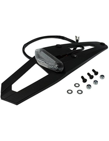 Mini bavette arrière avec feu type enduro à leds POLISPORT