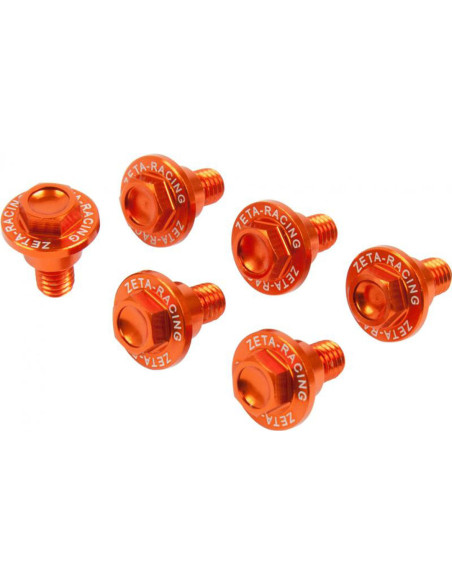 Vis de protections de fourche Zeta KTM Orange
