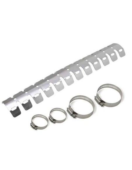 Protection de pot d'échappement DRC 2 Temps aluminium universel Enduro / Cross