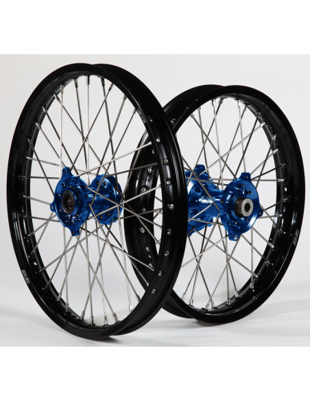 Paire de roues BUD Racing moyeux Bleu Sherco Enduro 18'' SE SEF 2018-2022