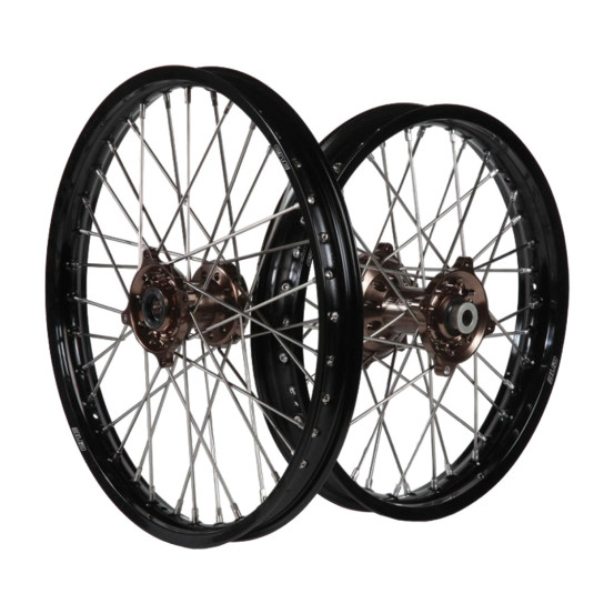 Paire de roues BUD Racing moyeux Bronze Kawasaki KX KXF 2006-2026