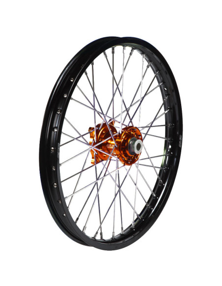 Roue avant BUD Racing moyeu Orange KTM Husqvarna 2015-2023
