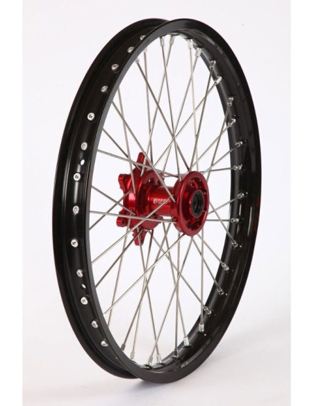 Roue avant BUD Racing moyeux Rouge Honda 250-450 CRF R 2014-2023
