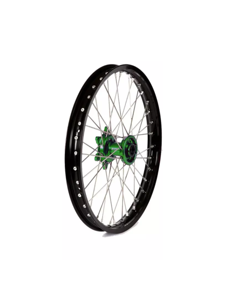 Roue avant BUD Racing moyeux Vert Kawasaki 85 KX 17 pouces