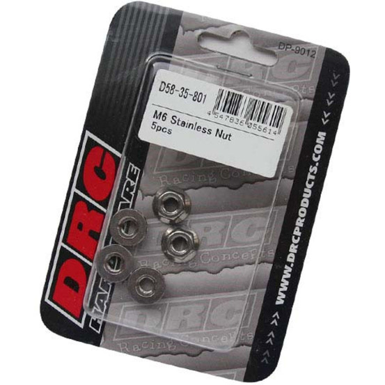 Ecrous inox DRC M6 (x5)