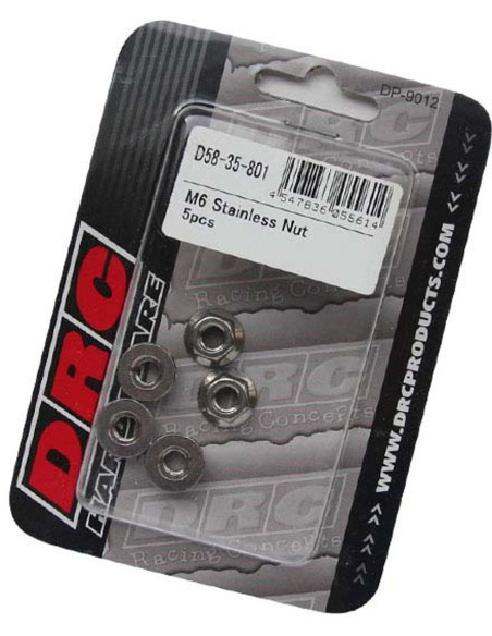 Ecrous inox DRC M6 (x5)
