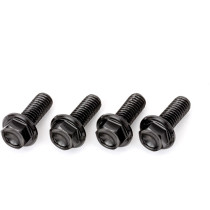 Lot de vis alu tête hexagonale DRC M6 16mm Noir (x4)