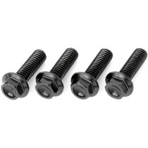 Lot de vis alu tête hexagonale DRC M6 20mm Noir (x4)