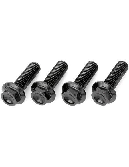 Lot de vis alu tête hexagonale DRC M6 20mm Noir (x4)