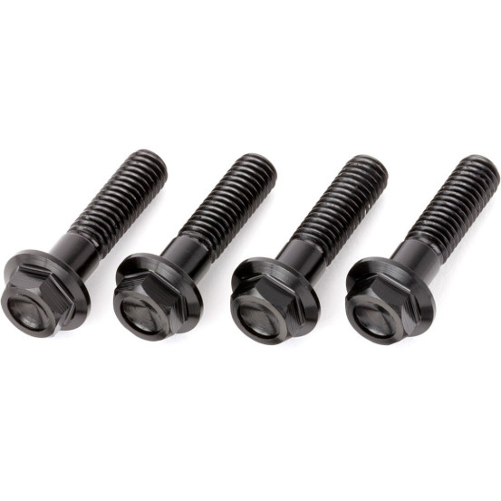 Lot de vis alu tête hexagonale DRC M6 25mm Noir (x4)