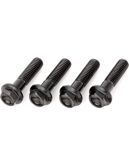 Lot de vis alu tête hexagonale DRC M6 25mm Noir (x4)