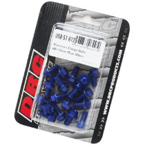 Lot de vis alu tête hexagonale DRC M6 12mm Bleu (x20)