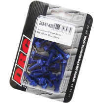 Lot de vis alu tête hexagonale DRC M6 20mm Bleu (x20)