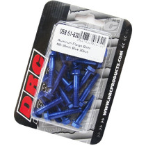 Lot de vis alu tête hexagonale DRC M6 30mm Bleu (x20)