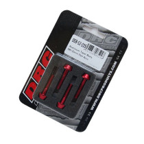 Lot de vis alu tête BTR conique DRC M6 25mm Rouge (x4)