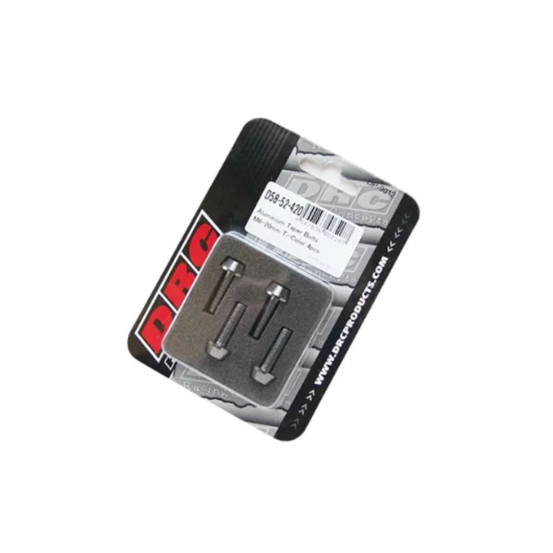 Lot de vis alu tête BTR conique DRC M6 20mm Alu (x4)