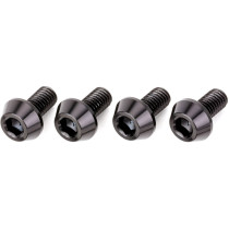 Lot de vis alu tête BTR conique DRC M6 12mm Noir (x4)