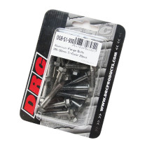 Lot de vis alu tête BTR conique DRC M6 25mm Alu (x20)