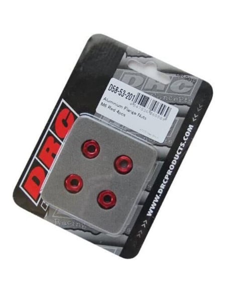 Ecrous alu DRC M6 Rouge (x4)