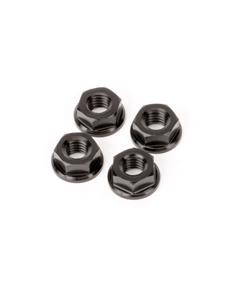 Ecrous alu DRC M6 Noir (x4)