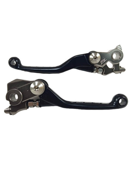Jeu de leviers retournables ZETA Honda 450 CRF-R 2021-2026 Noir