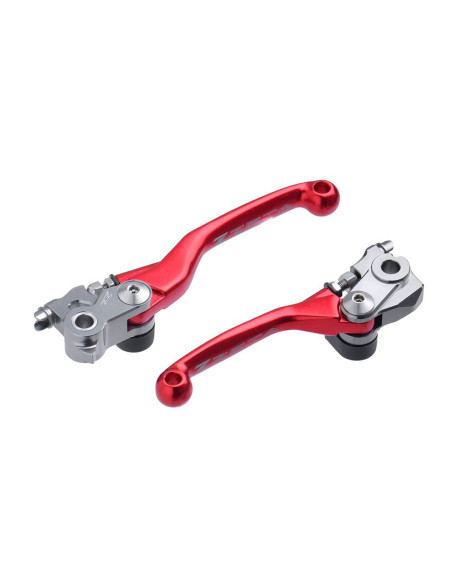 Jeu de leviers retournables ZETA Honda 450 CRF-R 2021-2026 Rouge