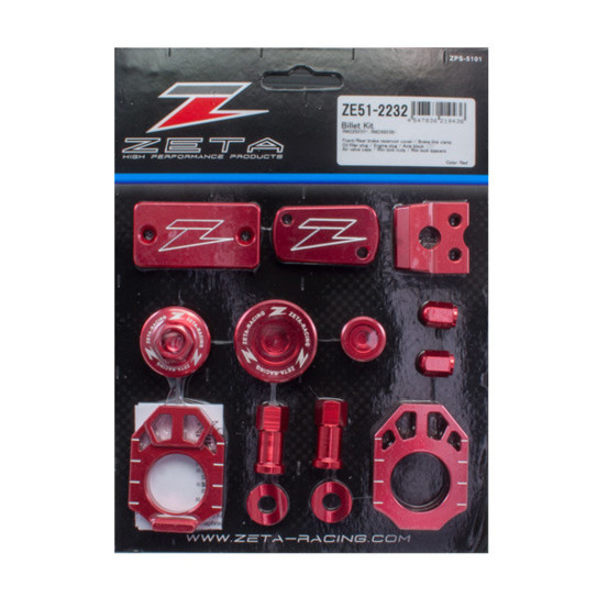 Kit ZETA alu Suzuki 250 2007-17, 450 RM-Z 2005-17 Rouge