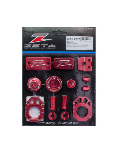 Kit ZETA alu Suzuki 250 2007-17, 450 RM-Z 2005-17 Rouge