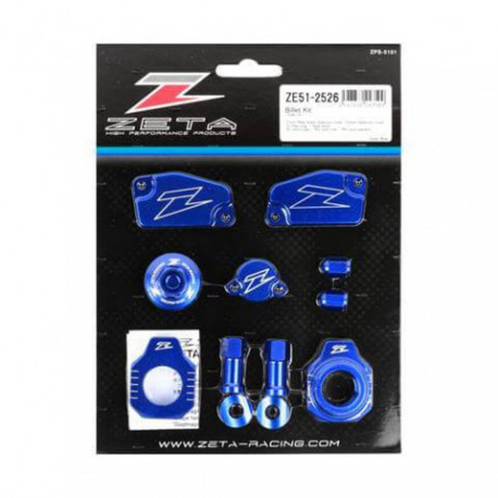 Kit ZETA alu Husqvarna FC 250/350/450 2016-17, 125 TC 2016-17, 250 TC 2017, TX 300 2017 Bleu