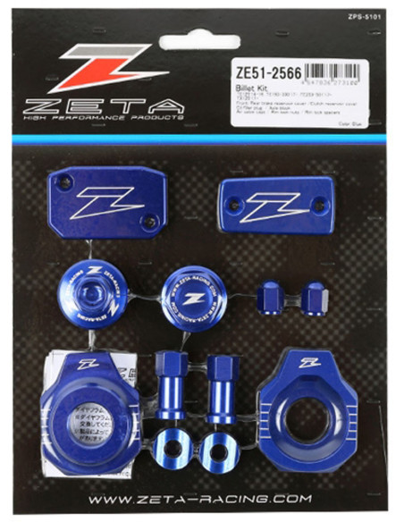 Kit alu anodisé Bleu ZETA Husqvarna 2017