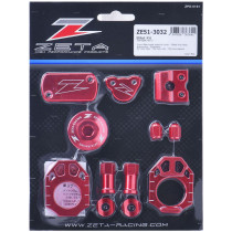 Kit alu anodisé Rouge ZETA Honda 450 CRF-R 2017-2020