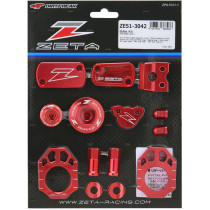 Kit alu anodisé Rouge ZETA Honda 450 CRF-R 2021-2023