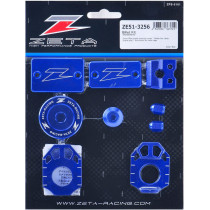 Kit alu anodisé Bleu ZETA Suzuki 400 DRZ 2005-2009
